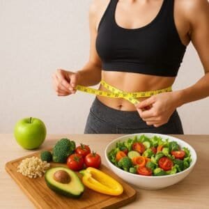 Healthy diet for weight loss and fitness.